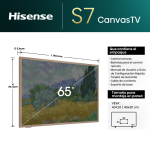 Hisense TELEVISOR CANVAS TV 65" QLED SMART 4K UHD GOOGLE TV S7N